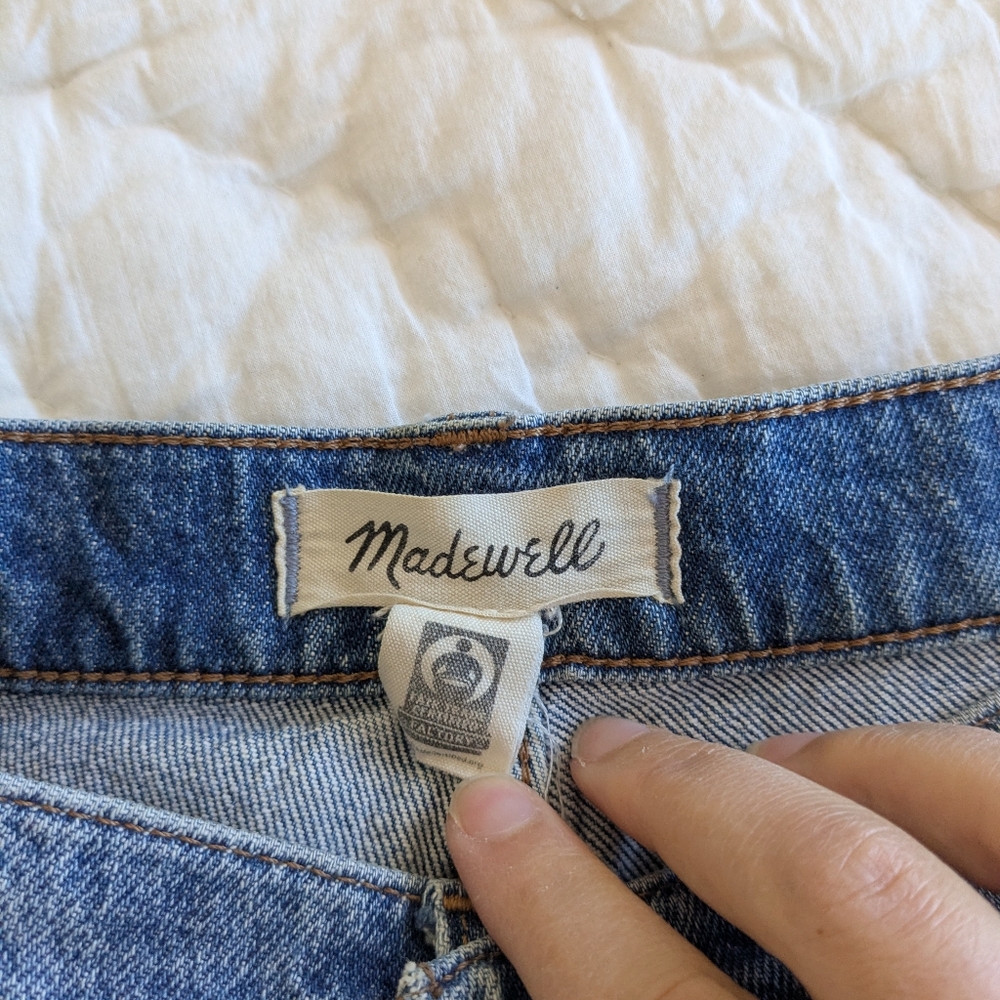 Madewell Petite Perfect Vintage Jean Cropped Medium Light Wash - Picture 4 of 7